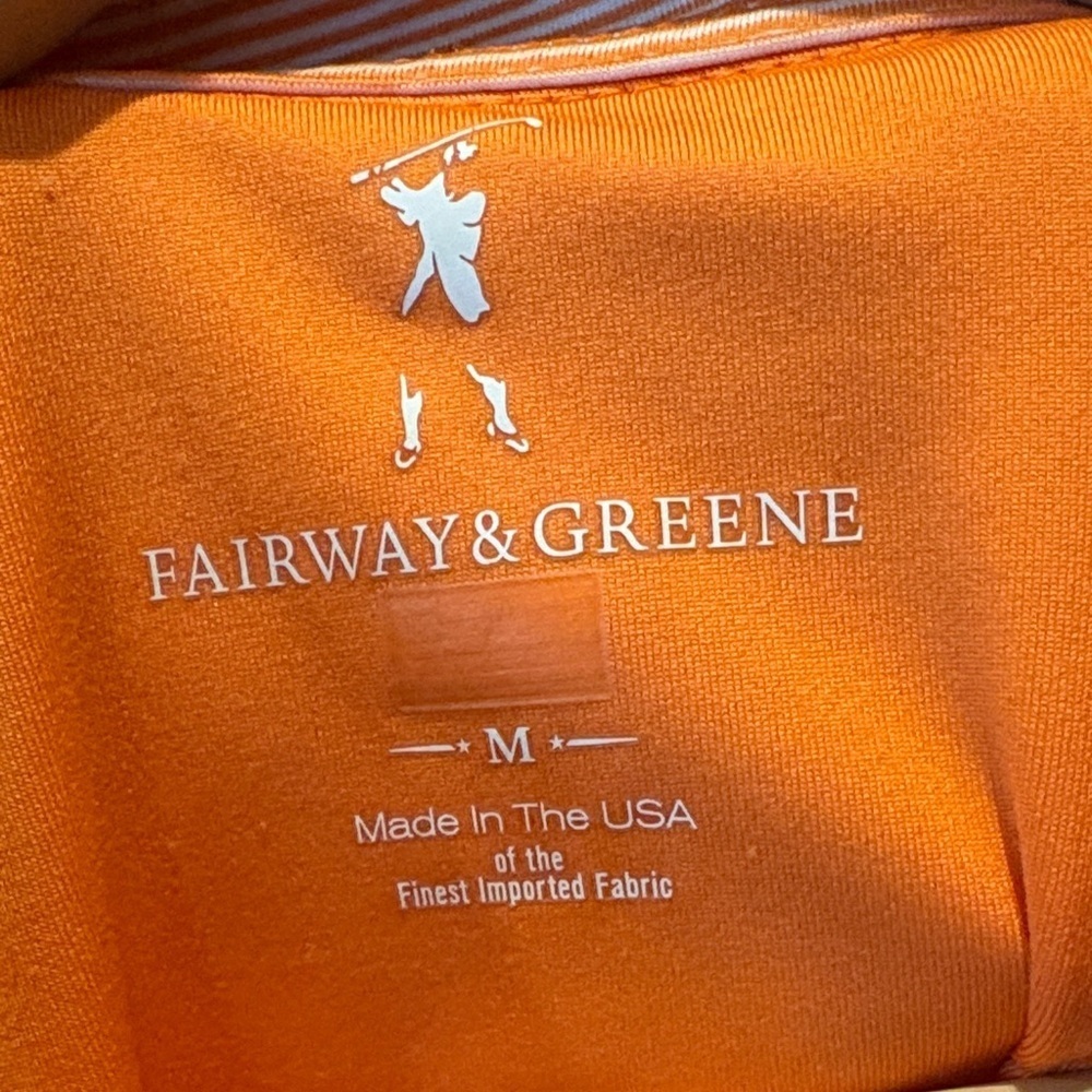 Fairway & Greene Coral Polo Shirt for Men Size Medium - Picture 2 of 3